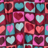 Katoenpopeline Diamanten harten | Poppy Fabrics – roodbruin,  thumbnail number 2