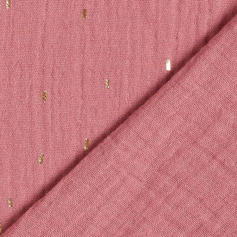 Mousseline folieprint rechthoek | by Poppy – oudroze,  image number 4