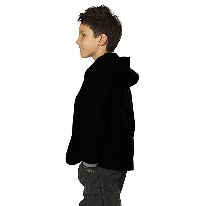 Nicki stof effen – zwart,  image number 3