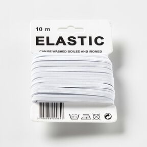 Elastiekband [10 m | 5 mm] – wit, 