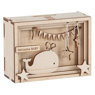Hout Cadeaudoos 3D Baby | Rayher – natuur, 