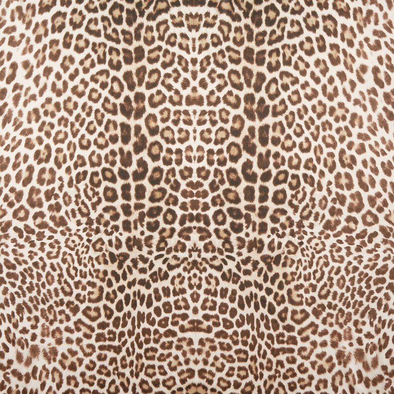 GOTS Katoenen batist Luipaardpatroon | TCC x LOOKS by Wolfgang Joop – lichtbeige/donkerbruin,  image number 1