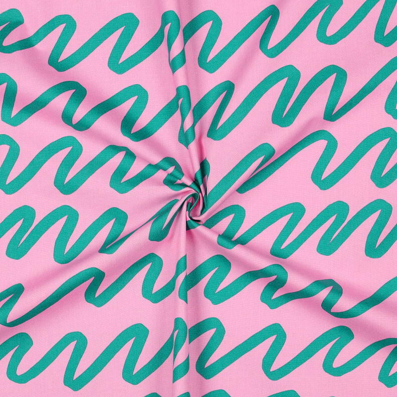 Katoenpopeline Making Waves | Nerida Hansen – roze,  image number 3