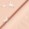 Katoenjersey Ganzen en bloemen – roos,  thumbnail number 4
