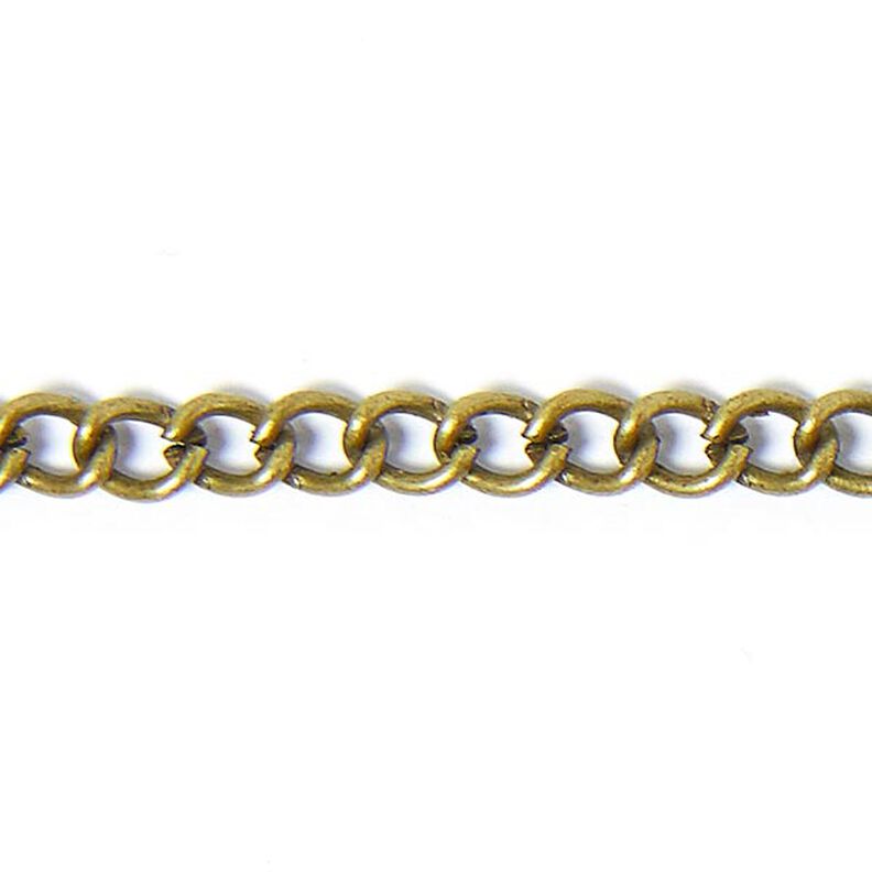 Schakelketting [3 mm] – oud goud metalen,  image number 1