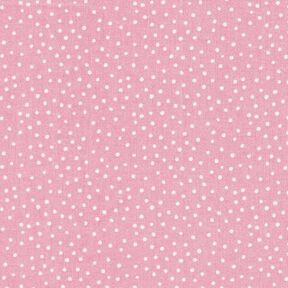 Katoenen stof Cretonne fijne stippen – roze, 
