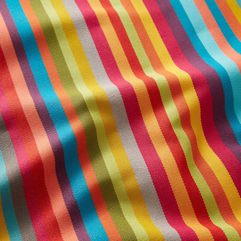 Outdoor Ligstoel stof Lengtestrepen 45 cm – framboos/aquablauw,  image number 3