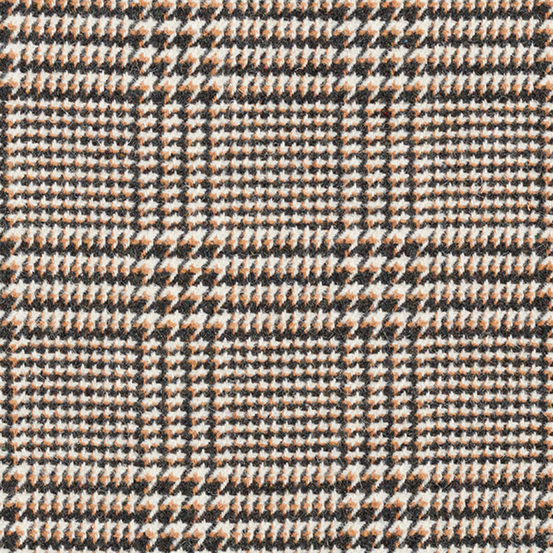 Mantelstof glencheck – anthraciet/beige, image number 1