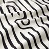 Decostof Half panama abstract gestreept patroon – zwart/ivoor,  thumbnail number 2