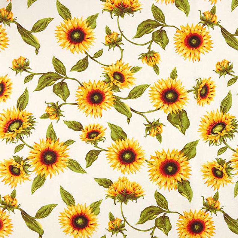 Decostof Canvas Zonnebloemen – natuur/zonnegeel,  image number 1