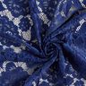 Elastisch kant Bloemen en bladeren – marineblauw,  thumbnail number 4