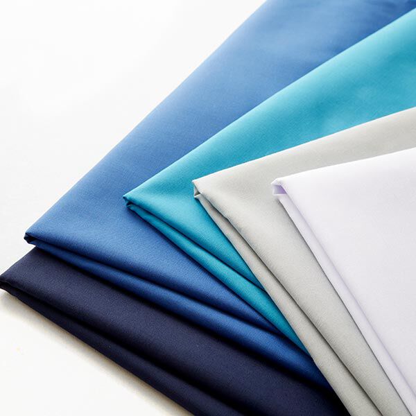Onderhoudsarme polyester katoen-mix – marineblauw,  image number 4