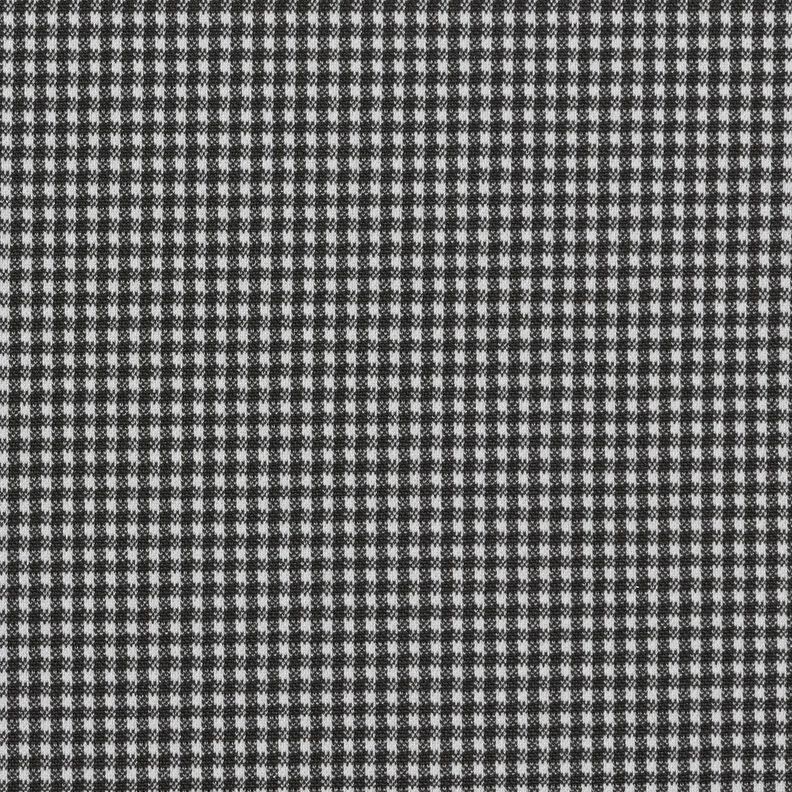 Gebreide jacquard met kleine pepitaruit – zwart/wit,  image number 1