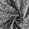 Gecoate katoen abstracte minibladeren – zwart/wit,  thumbnail number 4