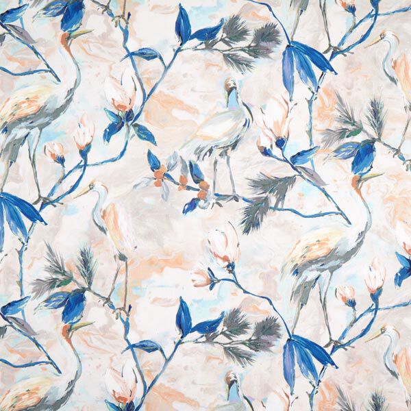 Decostof half panama Takken – blauw/beige, image number 1