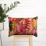 Outdoorstof Canvas Exotische bladeren – karmijnrood/lila,  thumbnail number 7