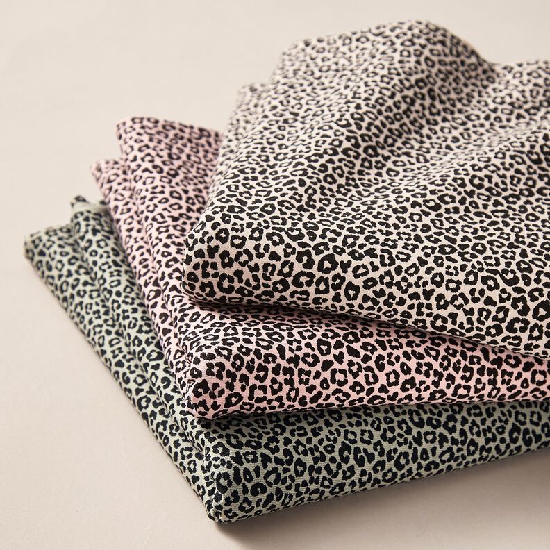 Katoenjersey Mini luipaardprint – greige/zwart,  image number 5