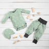 Wafel jersey Madeliefjes – licht mint,  thumbnail number 7