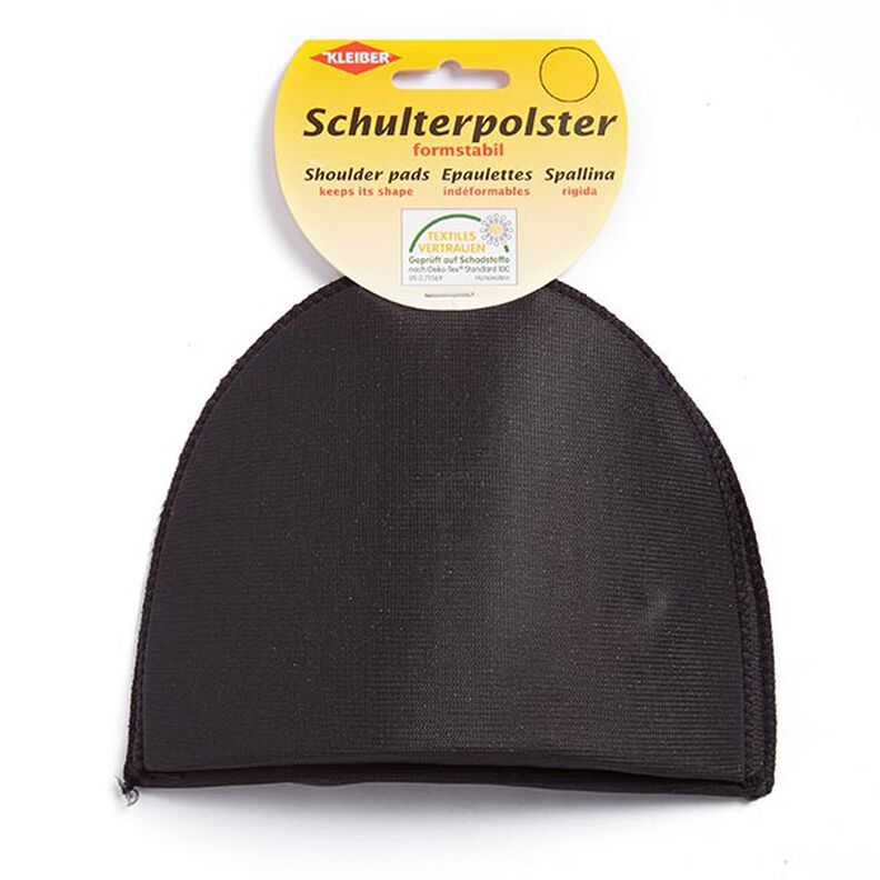 Schoudervulling zonder haakjes [2 stuks | 12,5 x 13,5 x 6 cm] - zwart | KLEIBER,  image number 1