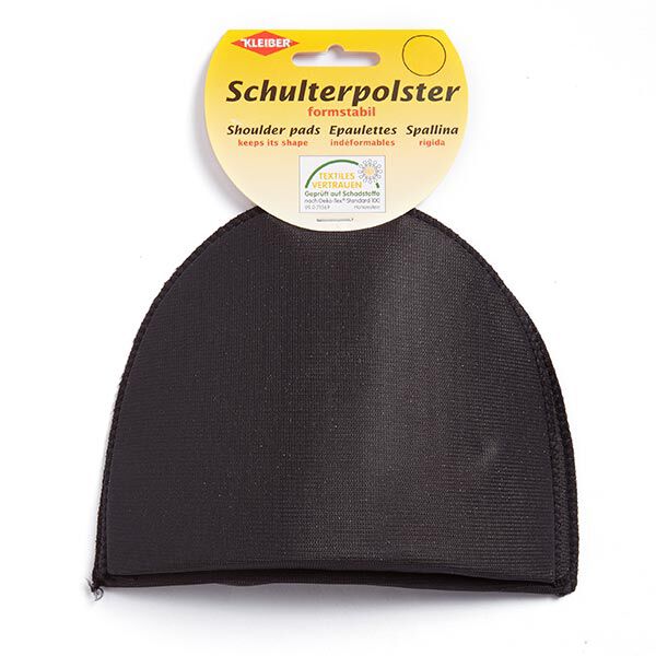 Schoudervulling zonder haakjes [2 stuks | 12,5 x 13,5 x 6 cm] - zwart | KLEIBER,  image number 1