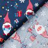 Katoenen stof Popeline Kerstkabouters – marineblauw/rood,  thumbnail number 4