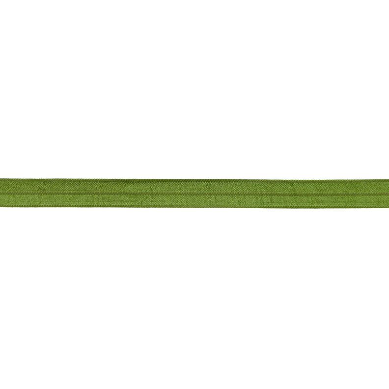 Elastische boordstrook  glanzend [15 mm] – olijf,  image number 1