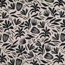 Decostof Gobelin abstracte planten – lichtbeige/zwart,  thumbnail number 1