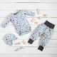 Katoenjersey Lieve hartjes | STENZO – babyblauw,  thumbnail number 6