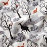 Sweatshirt geruwd abstracte bosdieren Digitaal printen – nevelgrijs,  thumbnail number 2