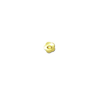 Knoop 2-gats bloem  – geel, 