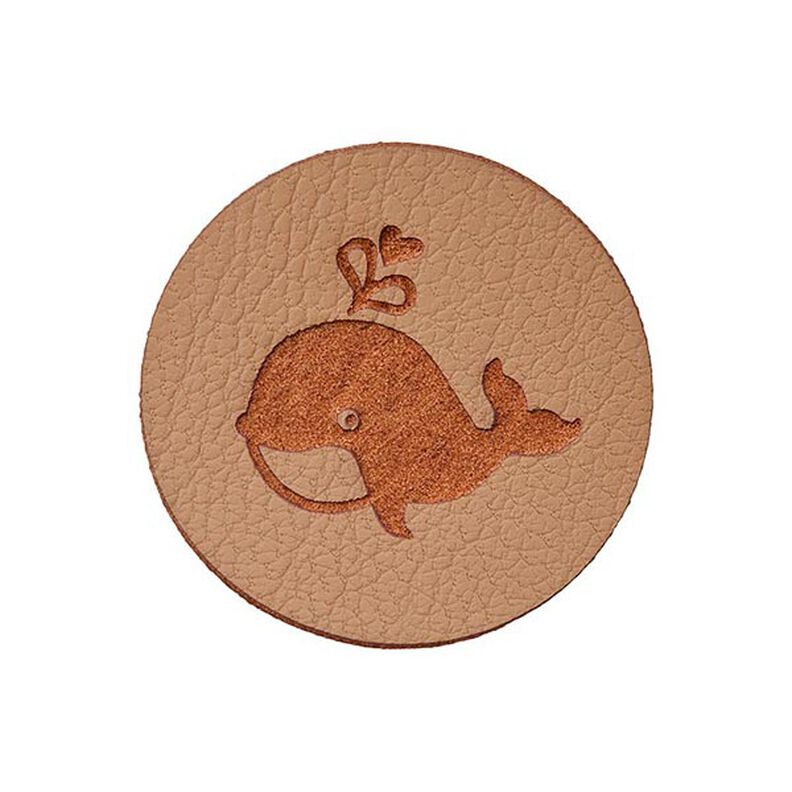 Decoratie walvis [ 23 mm ] – beige,  image number 1