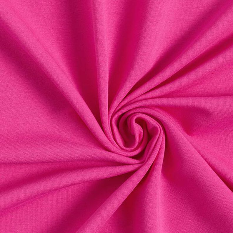 Lichte French Terry effen – intens roze,  image number 1