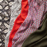 Chiffon retropatroon – wit/donkerrood,  thumbnail number 6