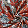Decoratiefluweel elegante bloemen – terracotta,  thumbnail number 4