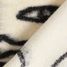 Mantelbreistof abstracte gezichten – zwart/ecru,  thumbnail number 4