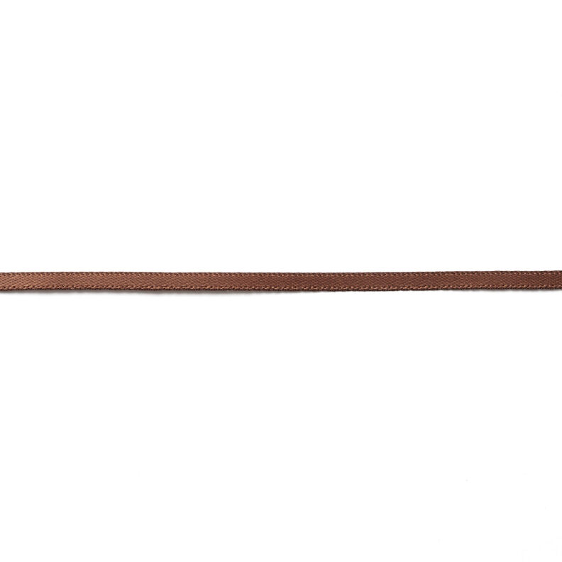 Satijnband [3 mm] – donkerbruin,  image number 1