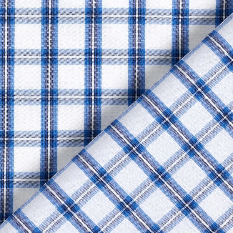Katoenen stof overhemdruit – wit/blauw, image number 4
