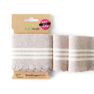 GOTS Biologische boordstof CUFF ME WAVE [140 cm | 8 cm] | Albstoffe | Hamburger Liebe, 