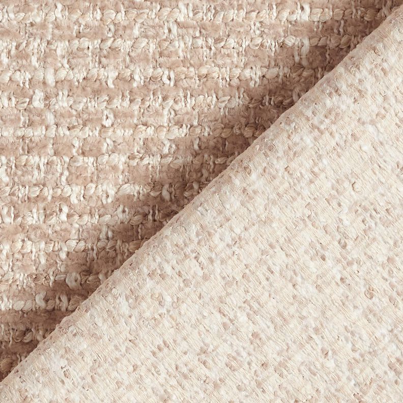 Bekledingsstof kleurrijke bouclé-look – anemoon/lichtbeige,  image number 3