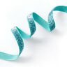 Fluweelband Effen Metallic [10 mm] – aquablauw,  thumbnail number 1