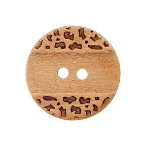 Houten knoop 2-gats – beige, 