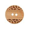 Houten knoop 2-gats – beige,  thumbnail number 1