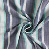 Mousseline/dubbel gehaakte stoffen garengeverfde strepen – indigo/ijsblauw,  thumbnail number 4