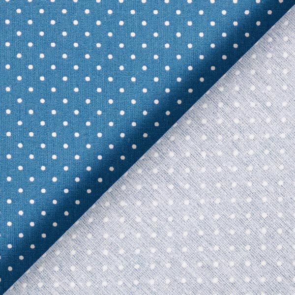 Katoenpopeline Kleine stippen – jeansblauw/wit,  image number 6