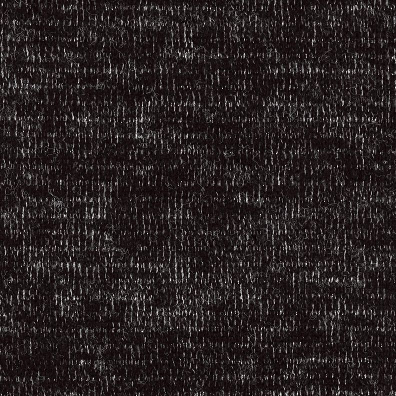 Breistof wolmix glittermelange – zwart/zilver metallic,  image number 1