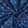 Katoenjersey gouden harten | Glitzerpüppi – indigo,  thumbnail number 3