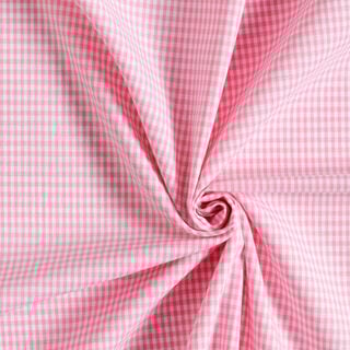 Katoenen stof Vichy - 0,2 cm – roze, 