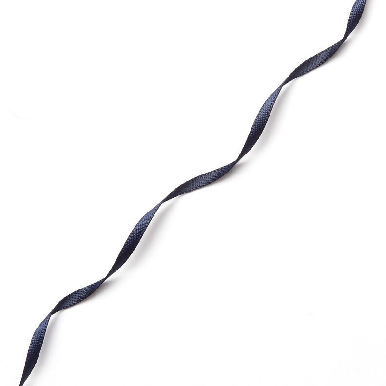 Satijnband [3 mm] – marineblauw,  image number 2