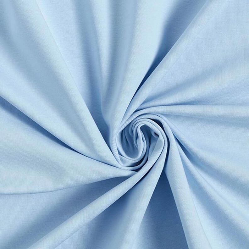 Katoenjersey medium effen – lichtblauw,  image number 1