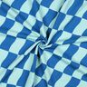 Softsweat golvende ruit| Poppy Fabrics – koningsblauw/ijsblauw,  thumbnail number 3
